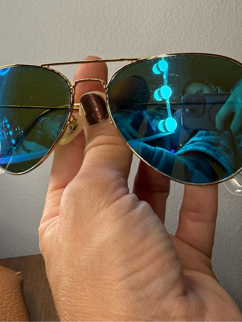 Ray-Ban Blue Mirrored Aviator & Clubmaster Sunglasses Duo